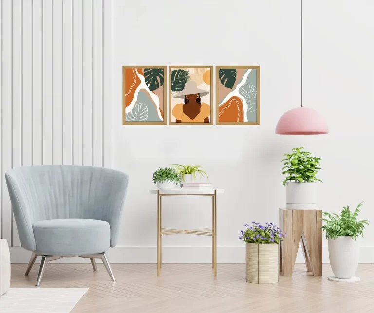 Boho Art Set of 3- Handcrafted Paintings