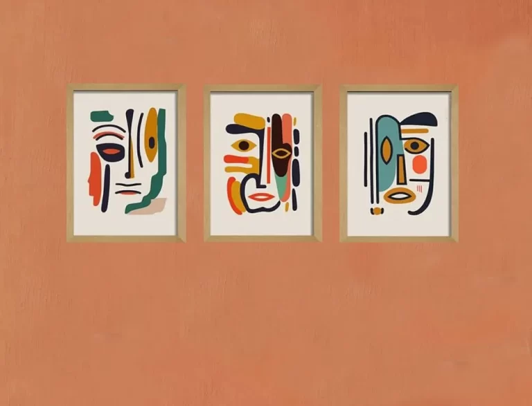 Boho Art : Unique Faces with Emotions