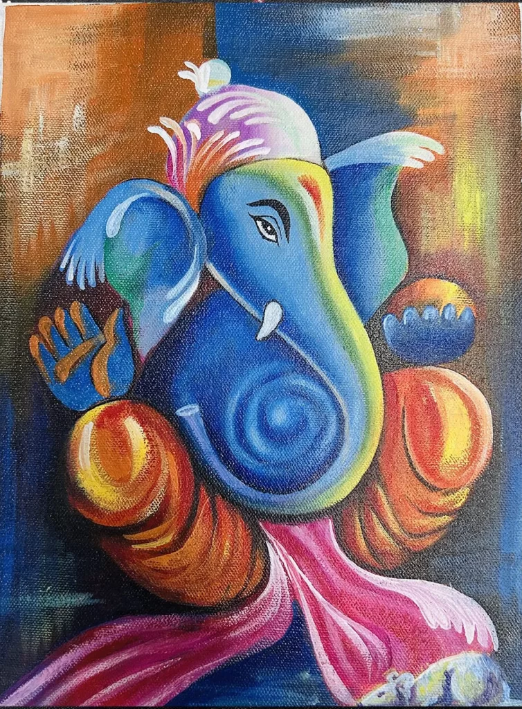 Original Hand painted Ganesha Art