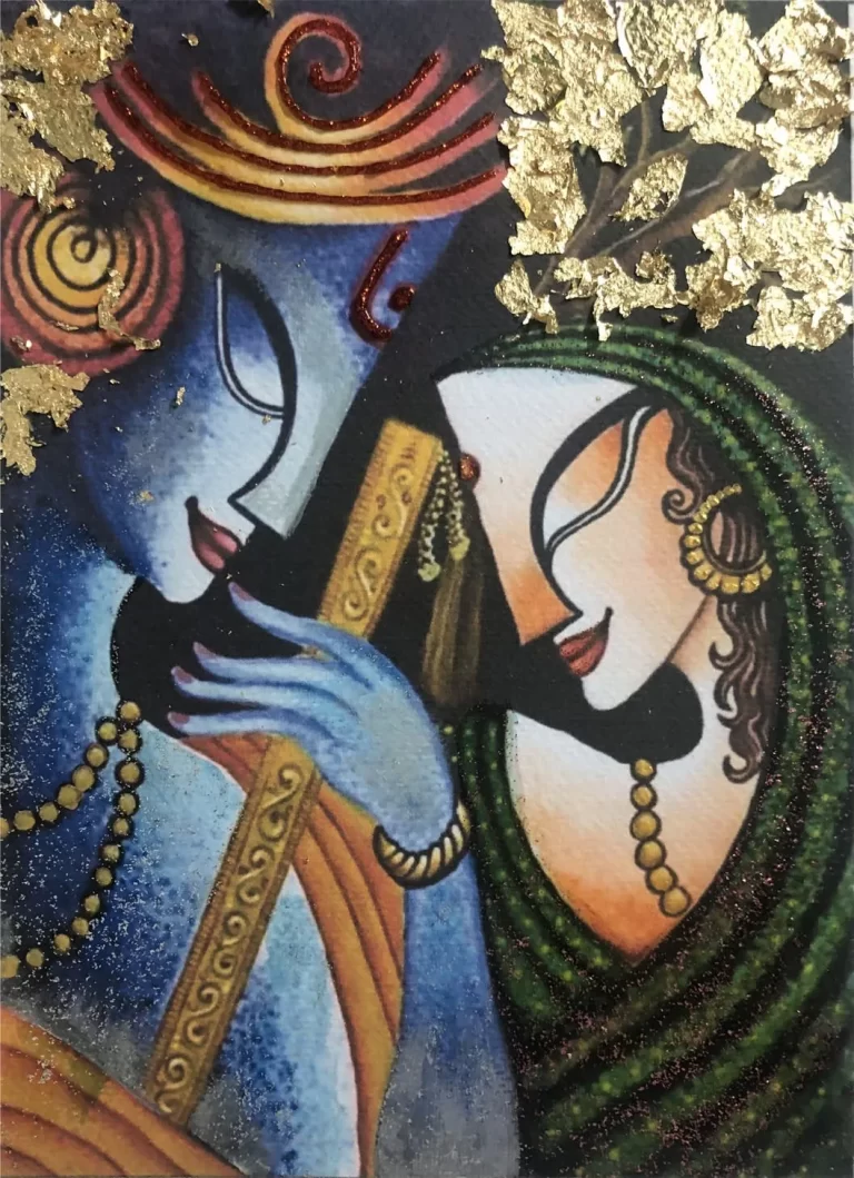 Melodies of Divinity: Radha and Krishna