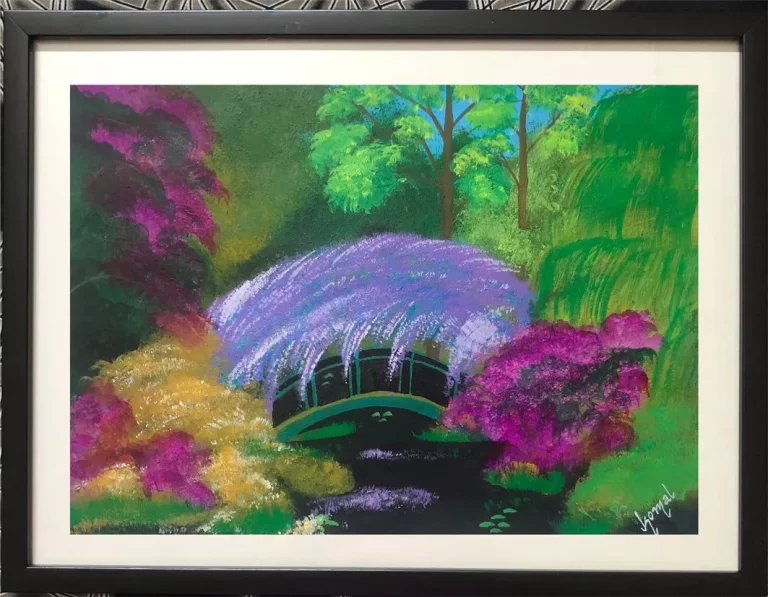 Monet Garden original handmade painting