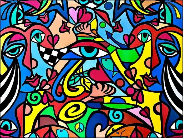 Colorful Abstract Pop Art