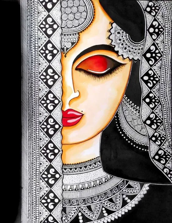 Mystic Glance: A Rajasthani Portrait