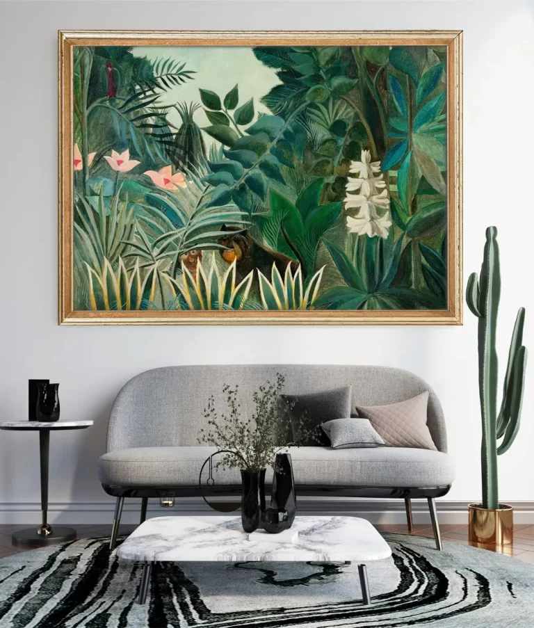 Enchanting Tropical Jungle: Original Nature Painting