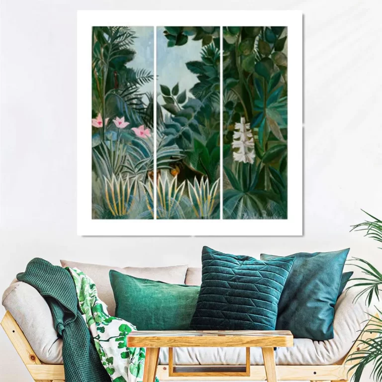 Lush Jungle Triptych Canvas Art