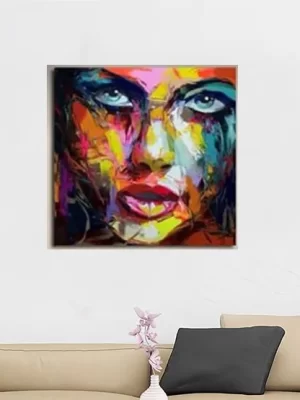 Vibrant Abstract Portrait Painting