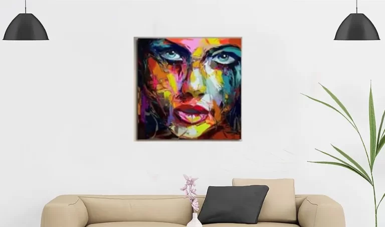 Vibrant Abstract Portrait Painting