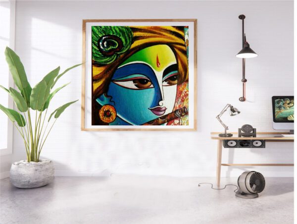 Divine Lord Krishna Painting - Image 2