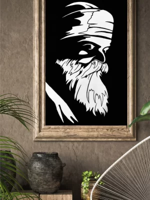 Black and White Tribute to Guru Nanak