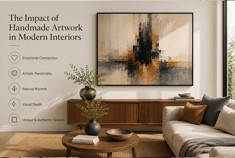 How Handmade Artwork Influences Modern Interior Spaces