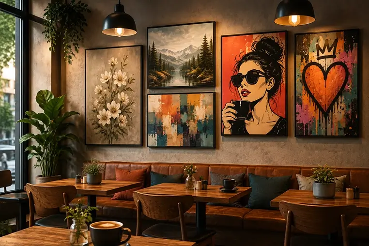 Paintings for Café Interiors