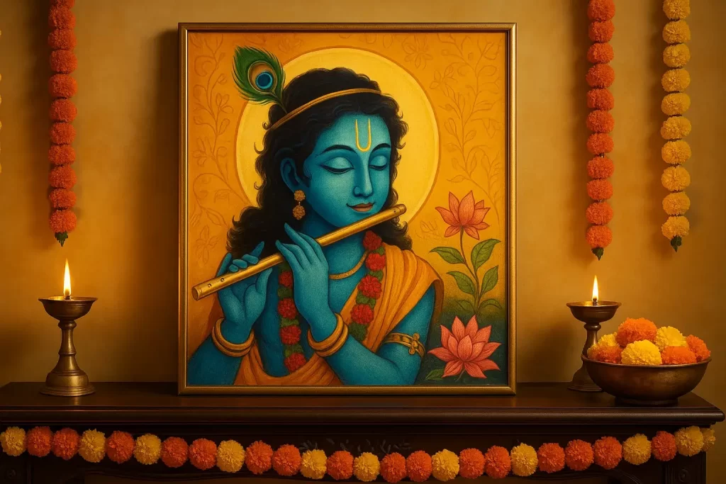 Handmade Krishna Paintings for Festivals and Celebrations