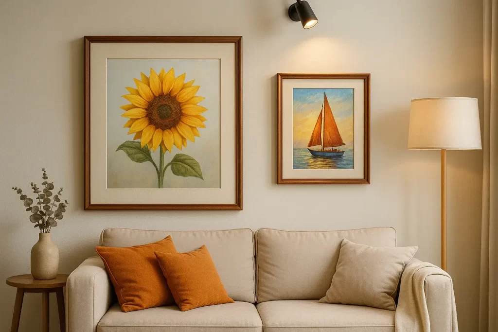 How to Frame and Display Handmade Paintings