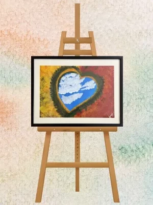 Heart of Sky Abstract Painting