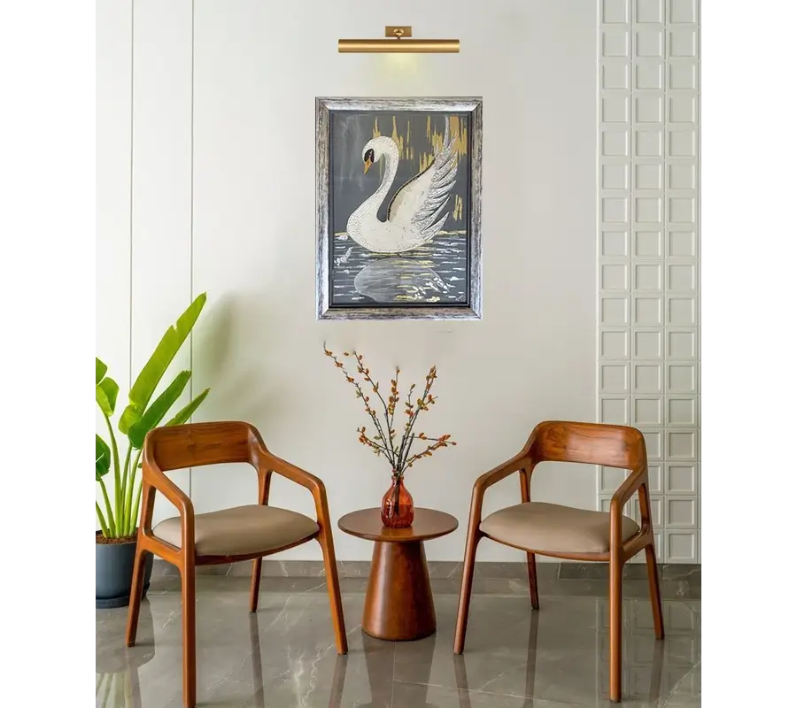 The Swan Whisper - Handmade Painting - Image 6