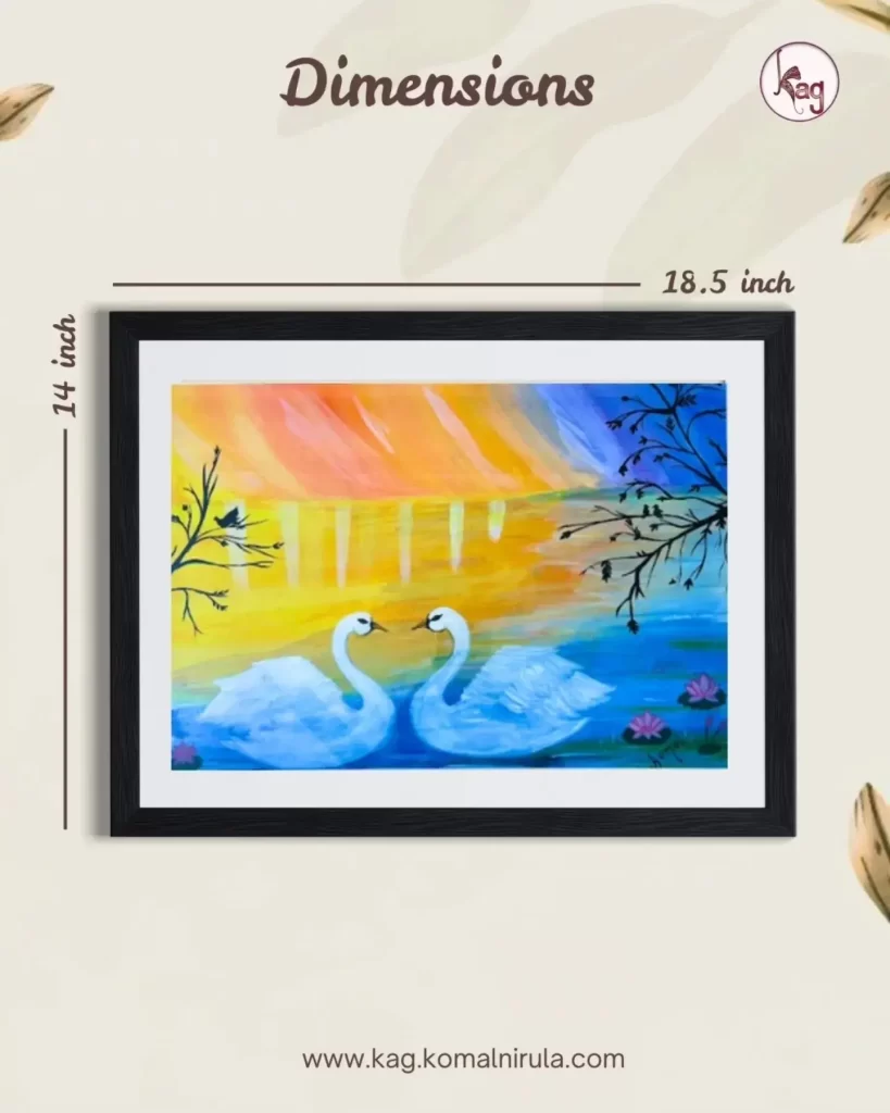 Serenity in strokes handmade painting