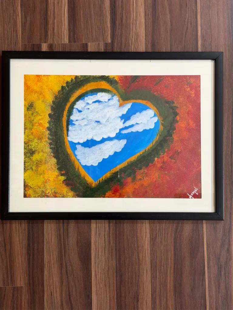 Window to Heart Lake - Handmade Painting