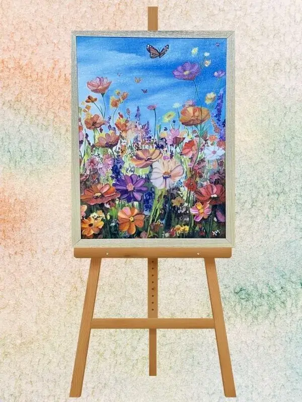 Blooming Wildflower Garden Painting