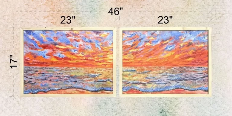 Burning Horizon Abstract Painting