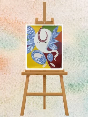 Abstract Vighnaharta Lord Ganesha Painting