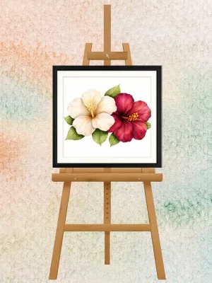 Hibiscus Duo Serenity Print Art