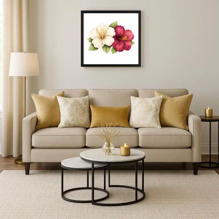 Hibiscus Duo Serenity Print Art