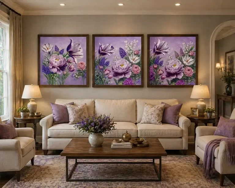 Lavender Grace Print Art (set of 3)