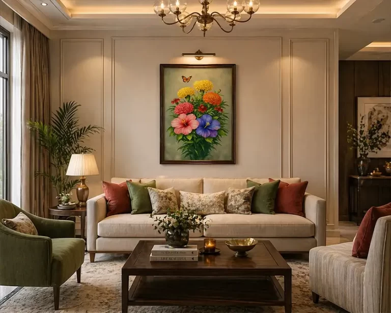Marigold Medley with Butterfly Print Art