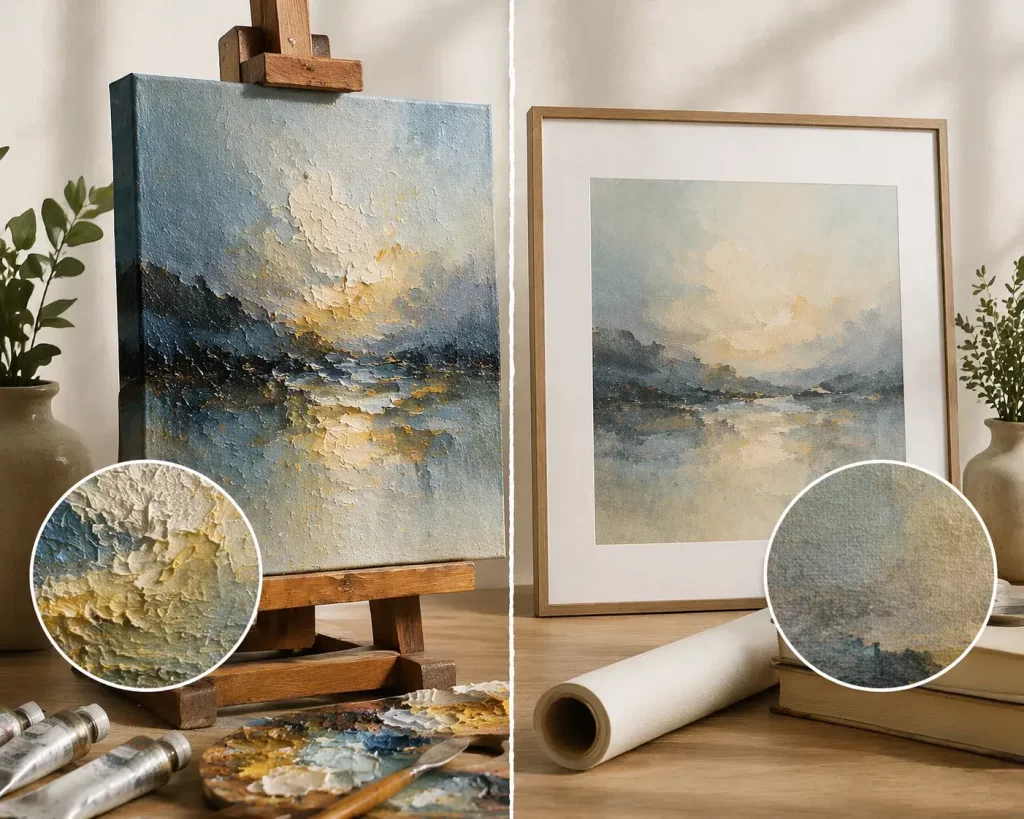 Original Handmade Paintings vs Prints
