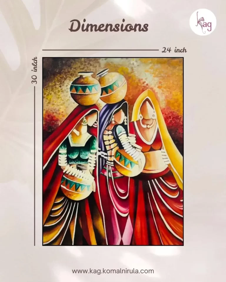 Rhythm of Heritage Rajasthani Handmade Painting