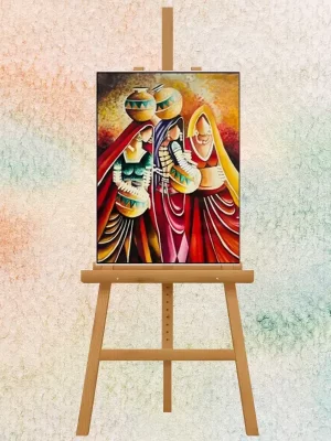 Rhythm of Heritage Rajasthani Handmade Painting
